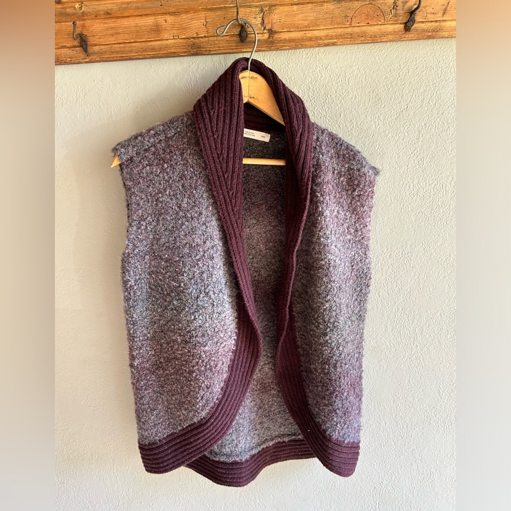 Woolrich, Wool Blend Open Front Vest, Size Medium - image 2